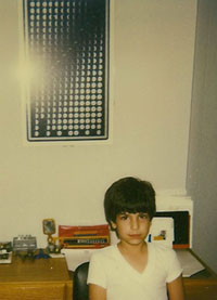 Moon Poster in Craig's Bedroom